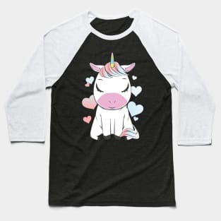 Unicorn Valentine Baseball T-Shirt